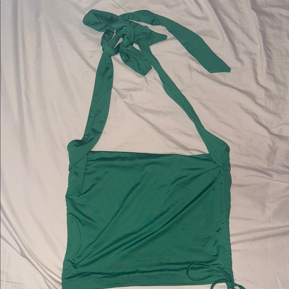 Green Halter Top